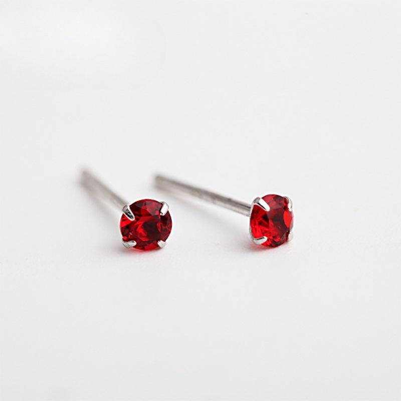 Mini Versatile Earrings and Rhinestone Series Korean Version Full Diamond Inlay