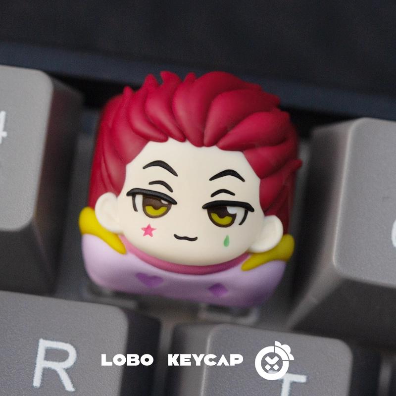 Hunter X Hunter Zanaatkar Reçine Tuş Başlığı Sevimli Gon Killua Hisoka Kurapika Chrollo Illumi 3D Anime ESC Tuş Başlığı Mekanik Klavye Hediye
