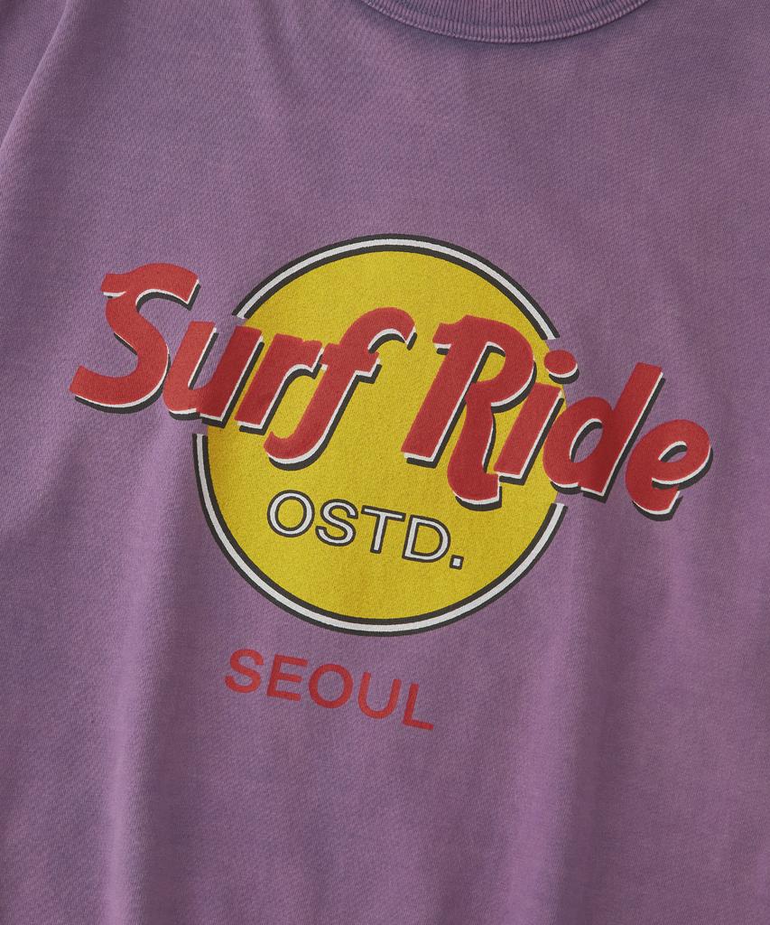 OUTSTANDING Life Is Tee Surf Ride Tee_Vintage Purple
