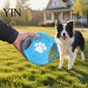 Energy Burning Training Toy Fabric Dog Flying Disc, Cotton Rope Interactive Tug of War Fetch And Play Gear for Small Medium Large Breeds, Outdoor Soft