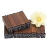 70PCS Vintage Wood Alphabet Letter Rubber Stamps Small Wooden Box