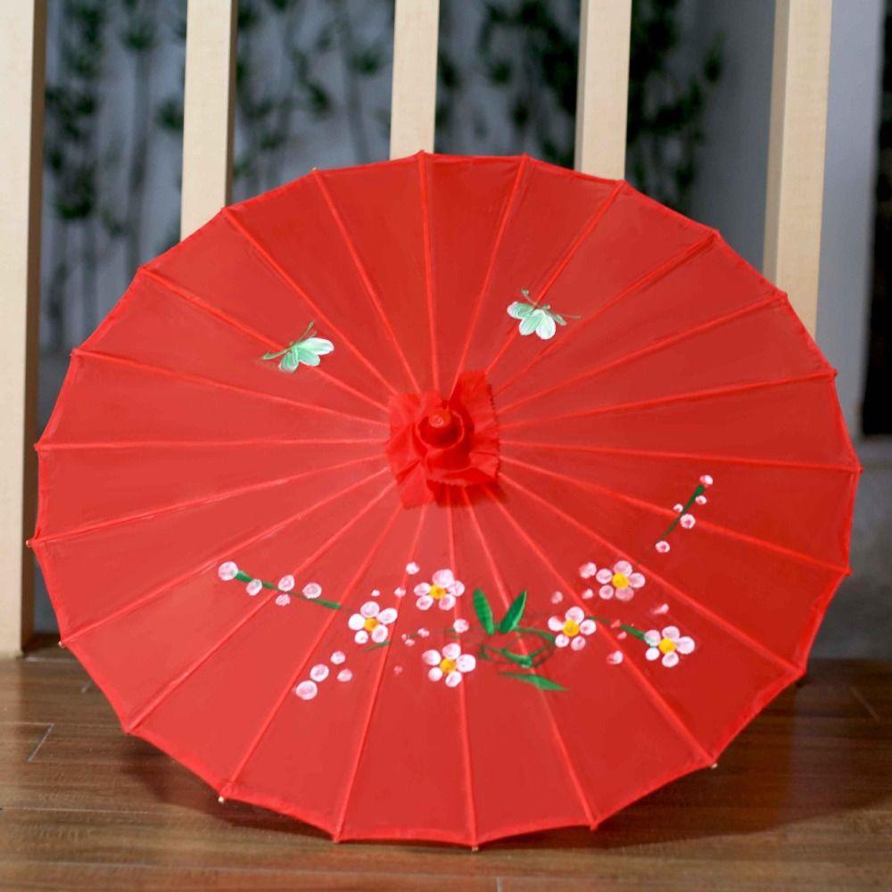 Classical DIY Painting Paper Umbrella Vintage Oil Paper Umbrella  Kindergarten