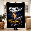Fast & Furious Print Blanket - Soft & Comfortable, for Bedroom, Travel, Sofa, Home Decoration - Birthday Christmas Gift for Friend