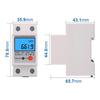Single Phase Din-Rail Energy Meter 1PHASE 2WIRE Energy Meter DDS667 230V 110V 50hz/60hz Illumination electricidad(110V)