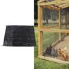 Chicken Coop Tarp Silver Coated Oxford Fabric Multifunctional Dust Proof Chicken Coop Shade Cloth Cover
