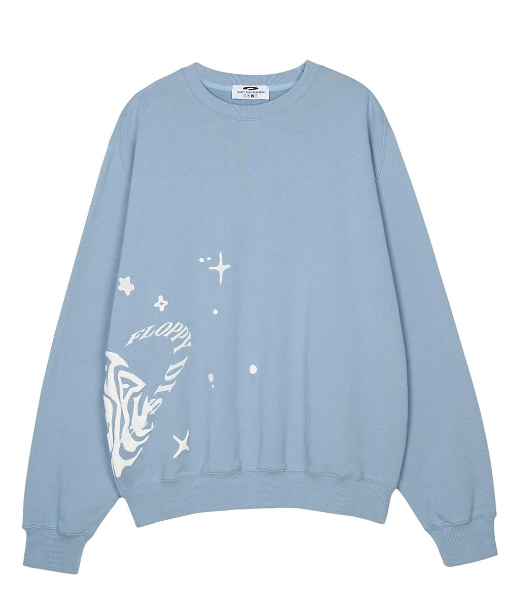 Fdr Twinkle Bloom Свободный свитшот с круглым вырезом Синий Blue/M