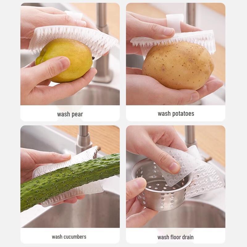 Flexible Fruit and Vegetable Cleaning Brush Set