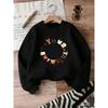 European Sizes Cute Cat Print Design for Kids Aged 0-3, Comfortable And Easy Round-Neck Sweatshirt, Perfect for Outdoor Wear