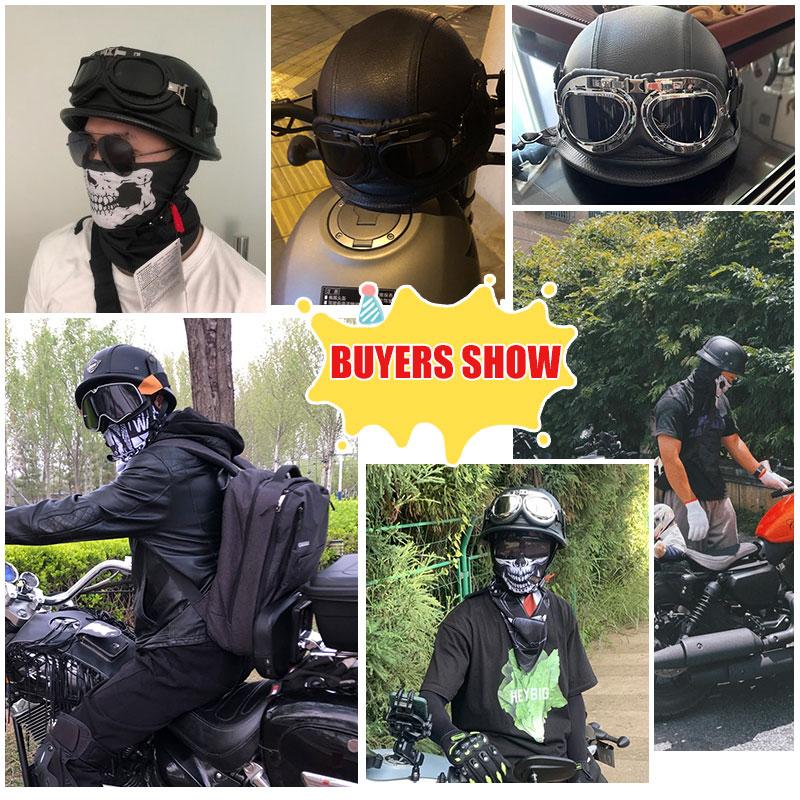 Classic German Vintage Motorcycle Helmet Moto Helmets Retro Casco Moto Helmet Half Face Men Women Casco Moto DOT ECE Approved