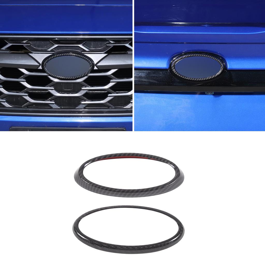 DIYUCAR Kompatibel med Subaru WRX S4 VBH 2023 2024 Dekorativ logoringramme foran og bak Dekorativt merke Enkel tape