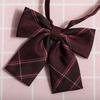 Jk Japanese Plaid Korean Version Of Collar Flower Graduate Female Collar Flower College Wind Streamer Jk Bow Shirt Accessories Sailor Suit