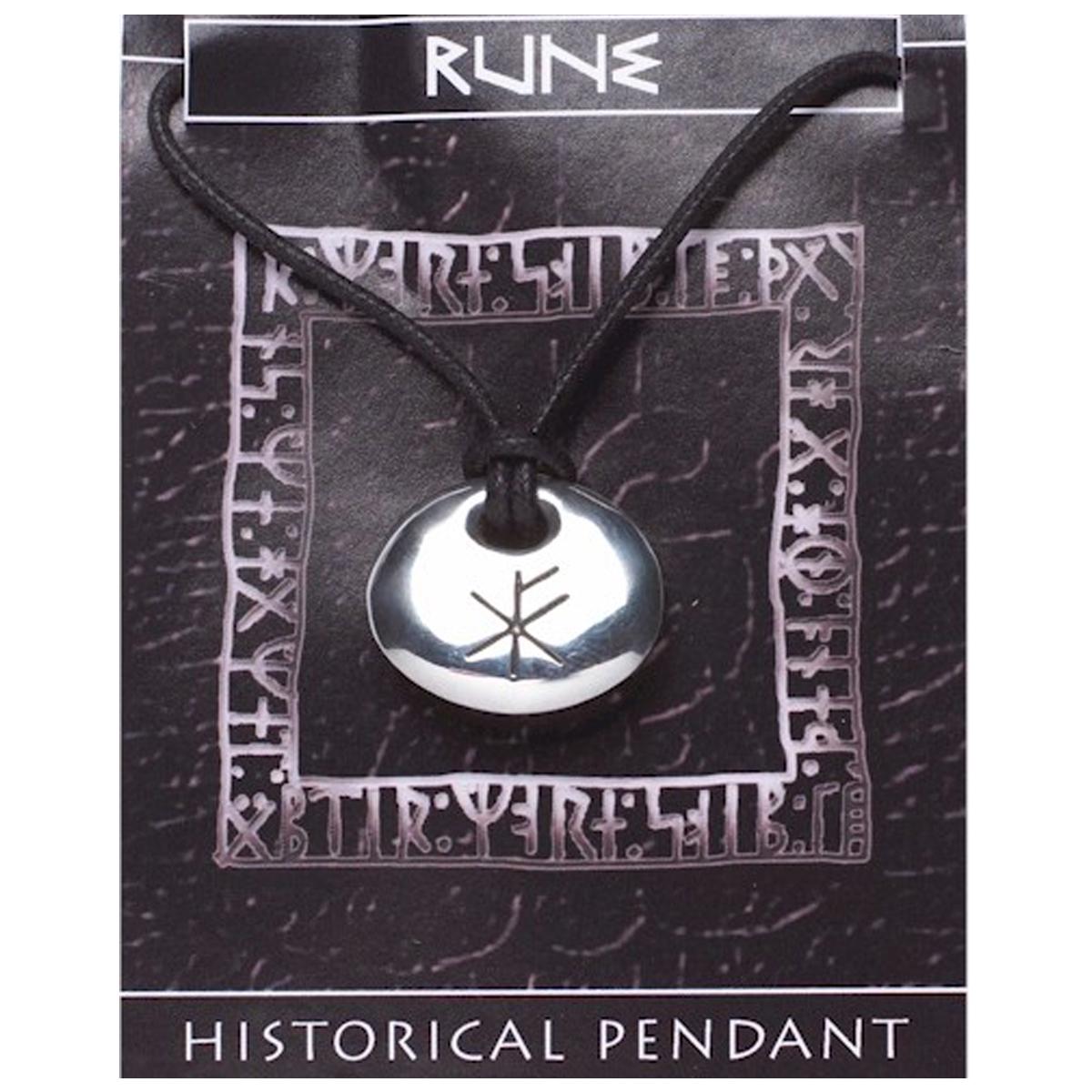 

Les Trésors De Lily [R0365] - Колье защитное Rune серебро (Fortune) - 20x25 мм