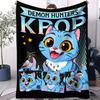 On The Go KPop Devil Hunter Blanket Small Cover Blanket Lightweight Foldable For Cars Offices Napping Bedrooms Sofa All Seasons