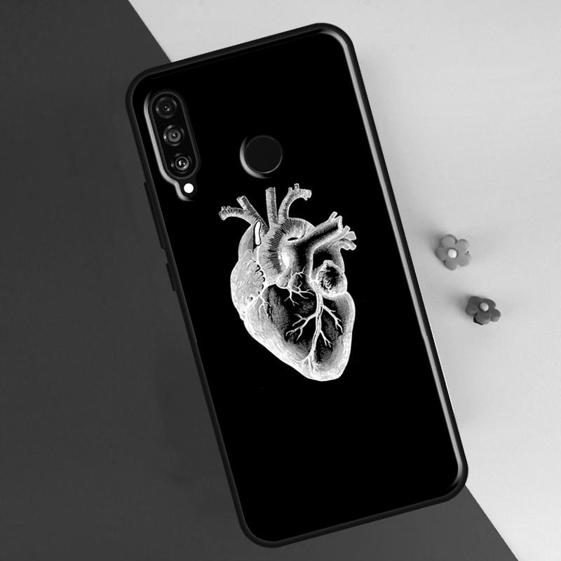 

Медицинский чехол с изображением человеческих органов и сердца для Honor 50 8X 9X 10i, чехол для Huawei P30 P40 Lite P50 P20 Pro P Smart 2019 Nova 5T P Smart 2021