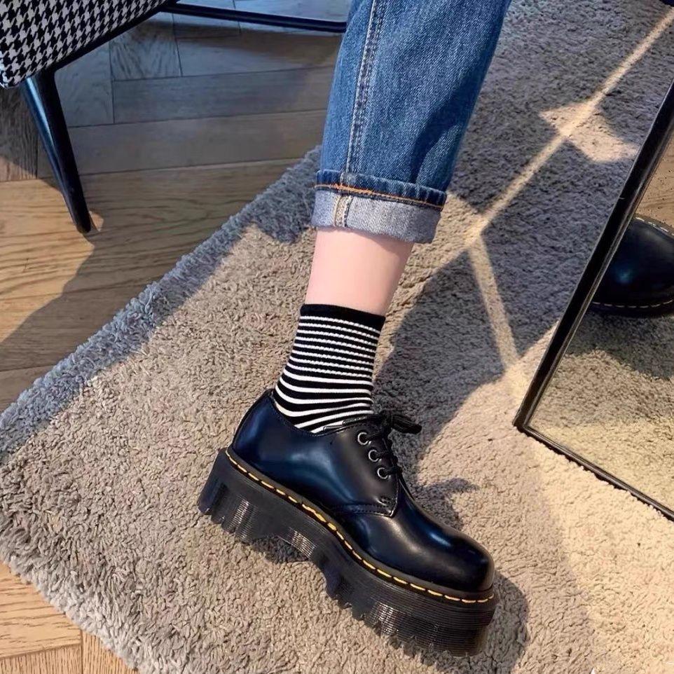 British Style Retro Single Shoes Flat Bottom Round Head Lace-up Versatile Student Shoes Jk Small Leather Shoes Spring and Autumn New Models