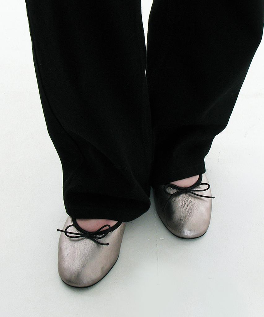 Partimento Women Bow Tie Ballerina Flats_Deep Gray (Type B)