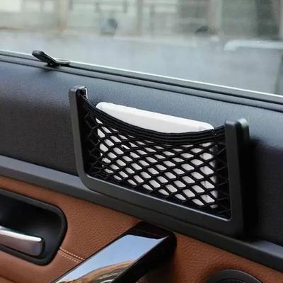 Car Mobile Phone Storage Net Bag, In Car Storage Supplies, In Car Storage Bag, Ticket Storage Compartment, Miscellaneous Box