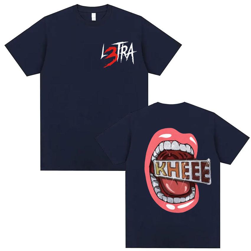 Singer Luar La L Music Album L3TRA T Shirts Men Women Clothing Hip Hop Fashion Tshirt Male Casual Crewneck Short Sleeve T Shirt