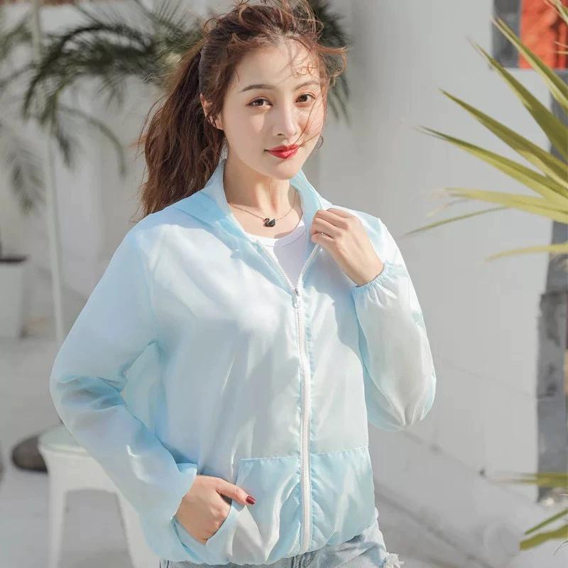 Jacket Women Summer Sun Protection Coat Anti-UV Quick Dry Sports Windbreaker Cycling Run Sunscreen Shirt