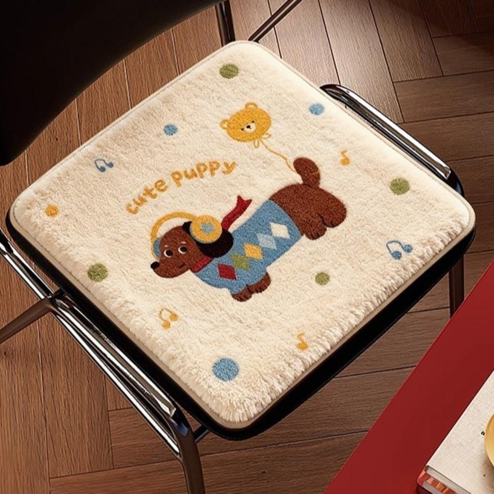 Thick Soft Chair Cushion Cartoon Office Seat Mat Decorative Warm Seat Cushion  Bedroom
