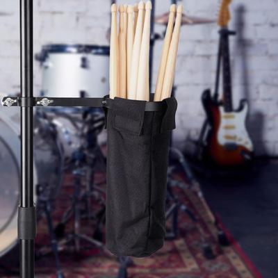 Drumstick Holder Clamp On Hardware Drumsticks Bag Container for Concert