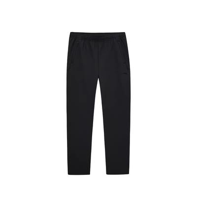 Chn Básico Preto Confortável Versátil Casual Tecido Calças Esportivas Calças Masculinas 152547501N-1