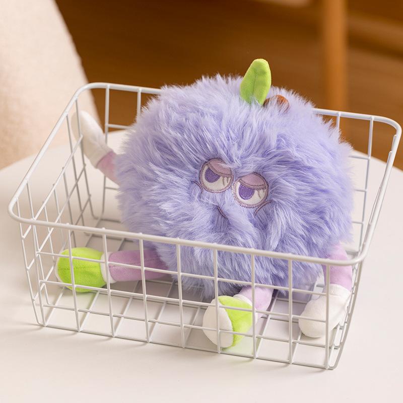 Cartoon Creative Good Luck Fruit Doll Plush Toy Peach Peach Mangosteen Doll Doll Girl Gift