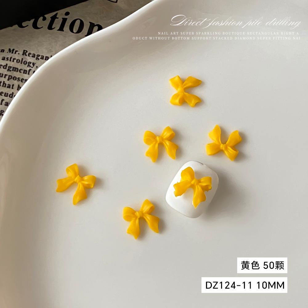 Internet Celebrity Hot Bow Nail Accessories Japanese Sweet Simple Three-dimensional Ribbon DIY
