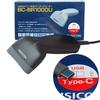 BUSICOM Low-Power Barcode Reader, 1D, USB 1.7m Type-C, Black, LCD Screen Reading, GS1 DataBar Compatible, Barcode Scanner, Japanese Instruction Manual