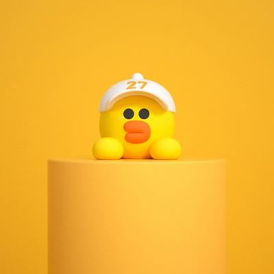 Line Friends Car Mini Figure, 1 Piece, Sports Sally