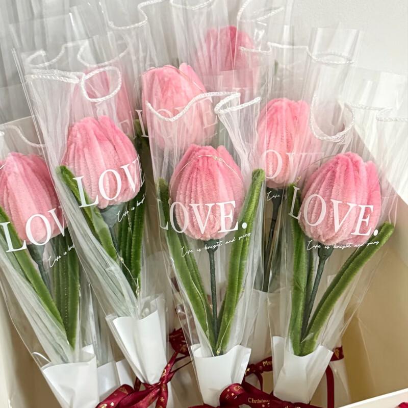 Sada kutilského tulipánového kytice z twistovacích tyčinek