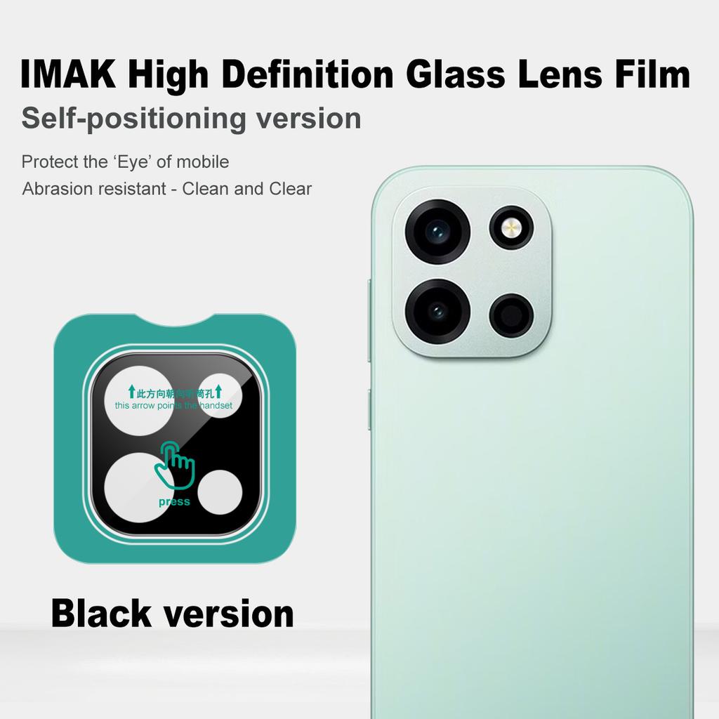 For OnePlus Turbo 6 5G Glass IMAK High Definition Glass Lens Film Self-positioning Version Black Version