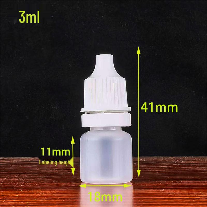 20ml, 50ml, 100ml Translucent HDPE Dropper Bottles - Squeeze & Eye Drop Design