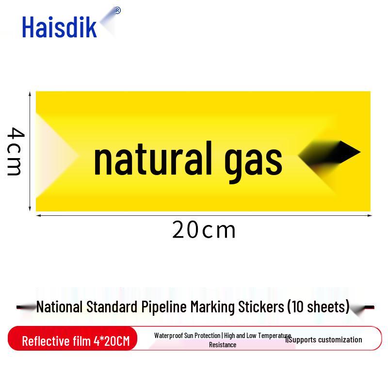 Heisidike Reflective Pipe Identification Stickers