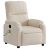 Massage Chair Beige Microfiber Fabric
