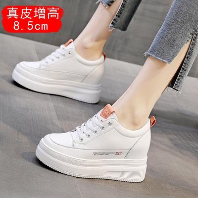 Trend Herbst neu Innenhöhe erhöhend Damen Kiefer High Heel Freizeit Sport Studentin Damen Einzel-Schuhe