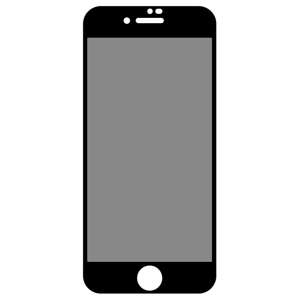 For iPhone SE (2022)/(2020)/7/8 4.7 Inch Anti-spy Full Screen Protector Full Glue Silk Printing High Aluminium-silicon Glass Film