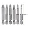 uxcell SQ1/SQ2/SQ2.7/SQ3/SQ4/SQ5 Square Screwdriver Bits, 1/4" Hex Shank, 2" Length, Magnetic, Security Screwdriver Power Tool