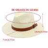 Elegant Panama Hat Oversized Straw Hat Breathable Sun Hat with Woven Chain for Men, Women, and Children