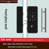 Punch-Free Glass Door Smart Lock: Remote-Controlled Fingerprint Lock for Single & Double Doors