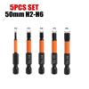 Sechskant-Bit, 5 Stück, Schraubendreher-Bits, H2-H6, Handwerkzeuge