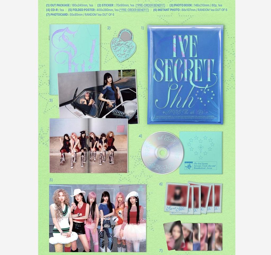 IVE – 4th Mini Album [IVE SECRET] (Random Ver. | Shh! / Gasp! / Psst!)