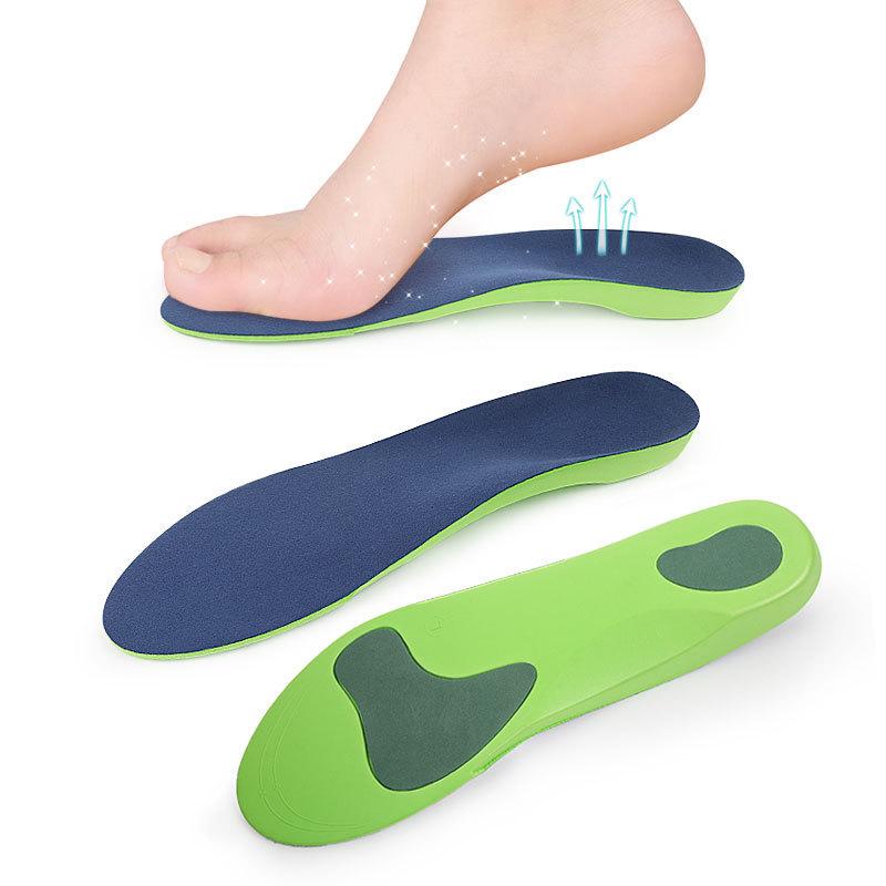 Arch Support Insole Flat Foot Orthopedic EVA Shock Absorption Pressure Relief Full Insole Velvet Thermal Shoes