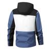 Herren Casual Color-Block Sport Outdoor Jacke, Herren Winddicht Atmungsaktiv Kapuze Reißverschluss Jacke