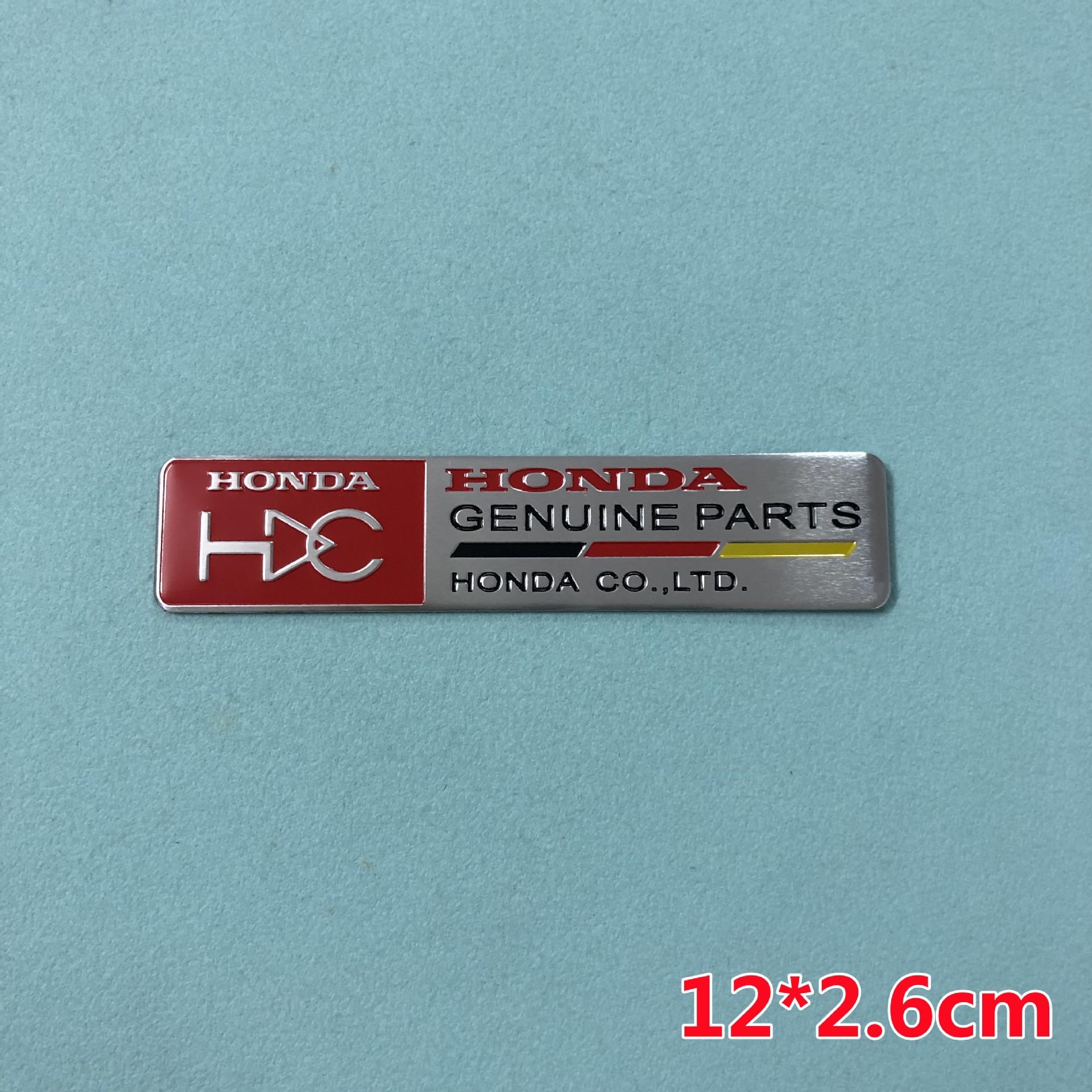 

Aluminum Car Body Fender Trunk Decal Badge for Honda Civic FIT Accord CRV CRZ CRX HRV Odyssey City B-Series D-Series H-Series Rs