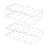 2Pcs Lollipop Display Stand Sturdy Construction Food-Grade BPA Free Transparent 15 Holes Candy Pop Acrylic Lollipop Hold Stand