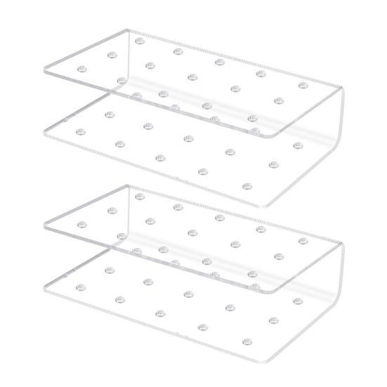 2Pcs Lollipop Display Stand Sturdy Construction Food-Grade BPA Free Transparent 15 Holes Candy Pop Acrylic Lollipop Hold Stand
