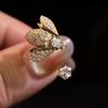 Fashionable Bees and Shining Zircon-Unique Design Ladies Ring-holiday Gift