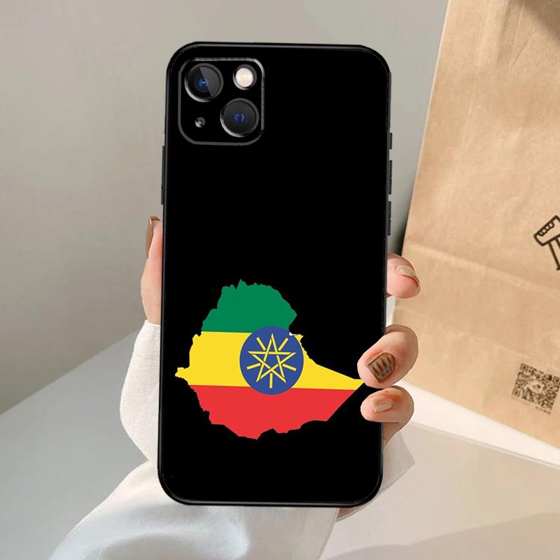 

Ethiopia Flag Phone Case For iPhone 17 Air 16 15 13 11 12 14 Pro Max 13 12 mini 15 16 Plus 16e Cover Coque iPhone 17