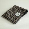 Flat Pouch _ Wool Check Holiday Black (L)